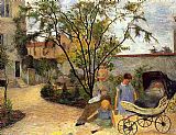 Paul Gauguin The Family in the Garden rue Carcel painting